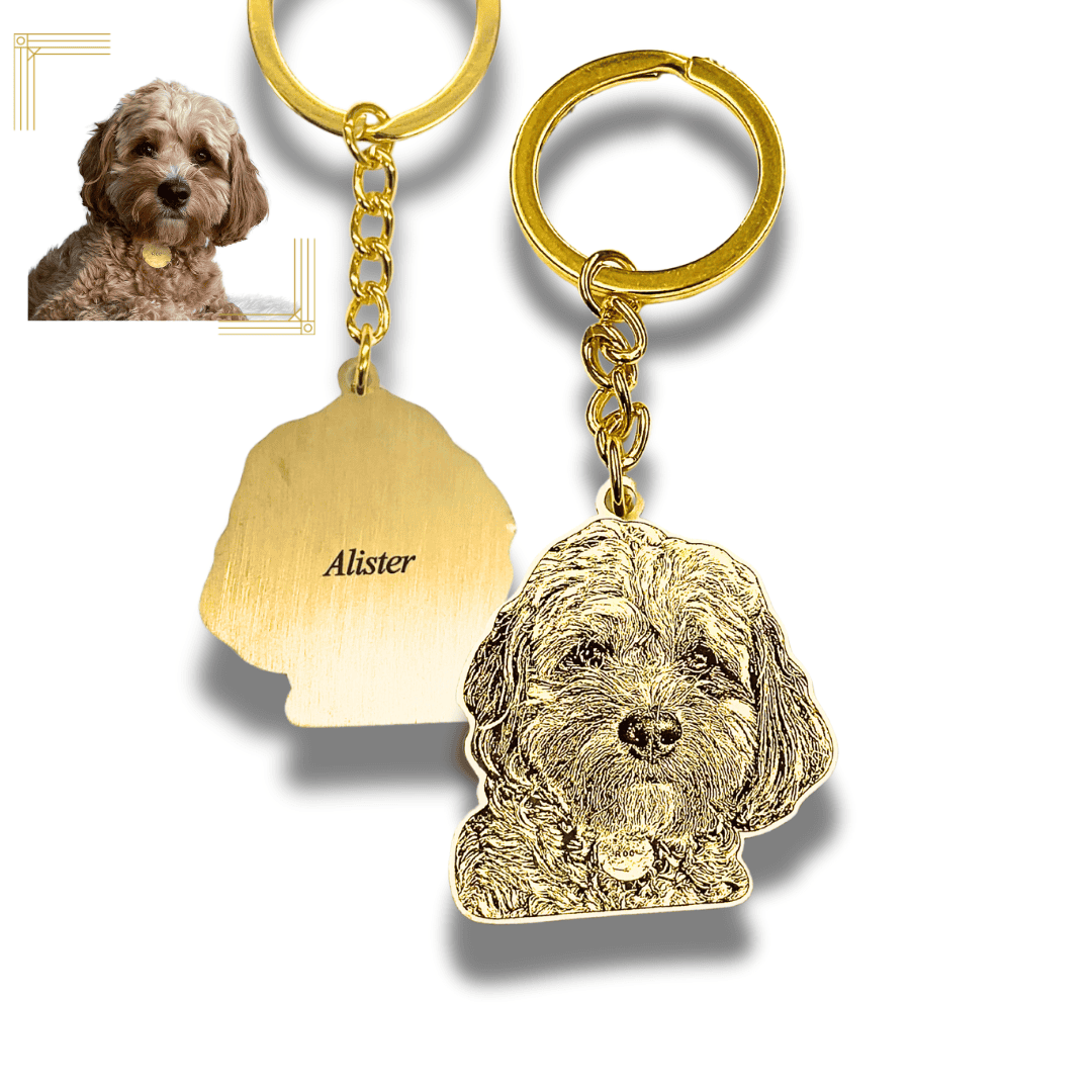 Pet Life Like Portrait Key Chain