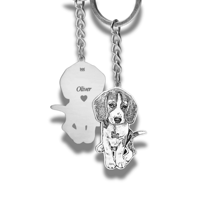 Pet Life Like Portrait Key Chain